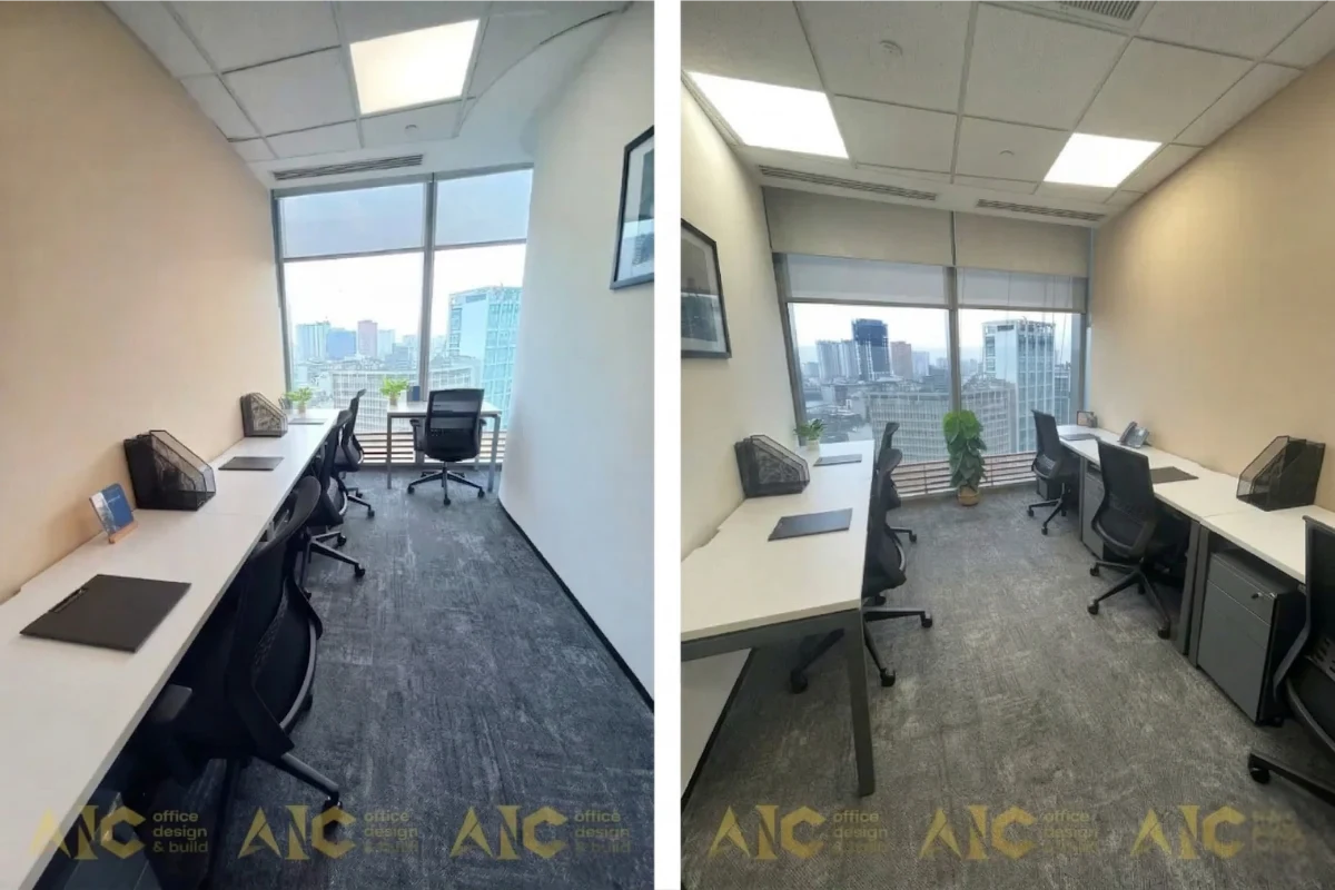 Chi tiết module bàn làm việc nhân viên chuẩn công thái học