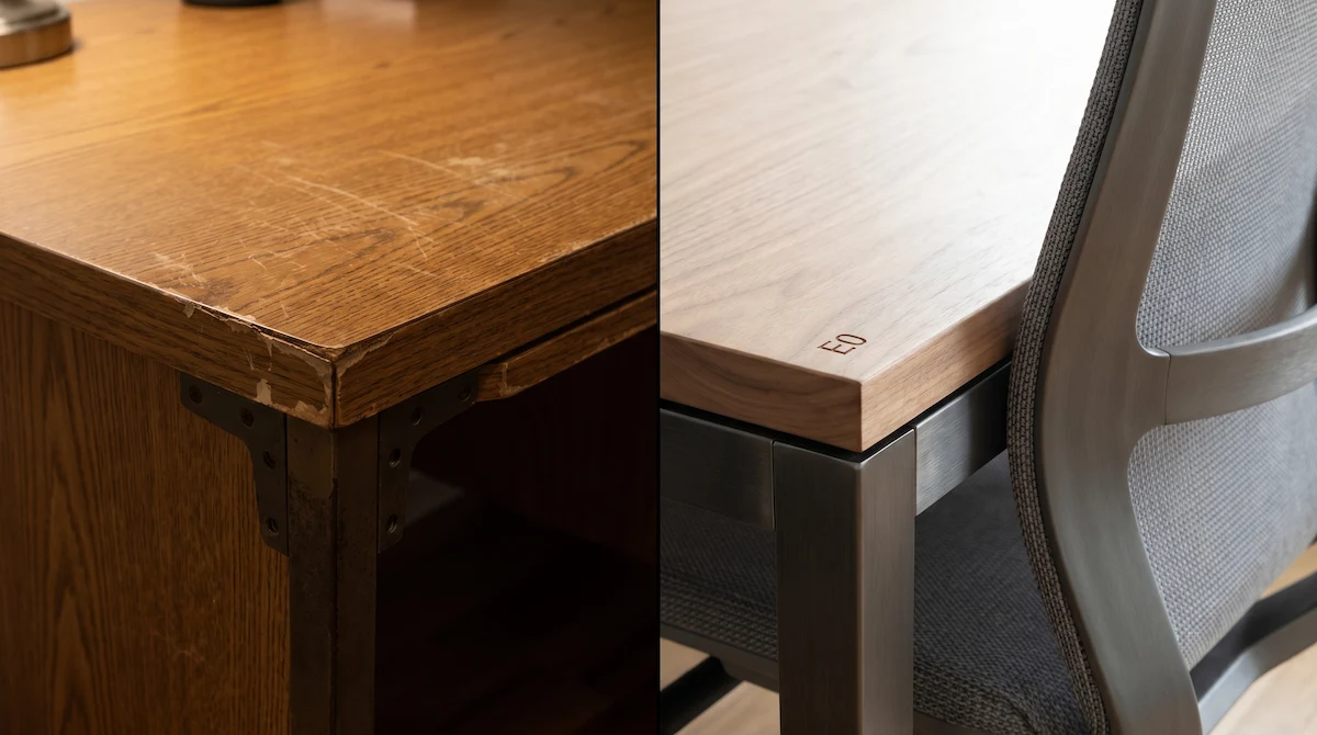 So sánh bề mặt gỗ công nghiệp MDF cốt xanh chuẩn E0